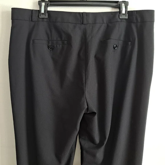 Banana Republic Black Pants Size 14 Avery Wool Blend - Picture 7 of 8